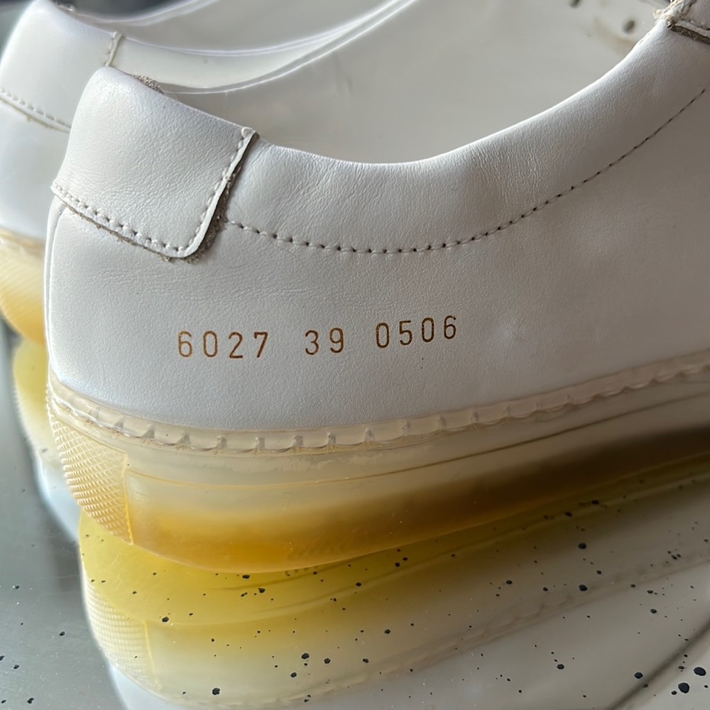 Common Projects Cream Leather Sneakers